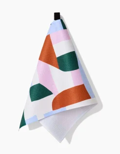 GEOMETRY Abstract Collage Bar Towel