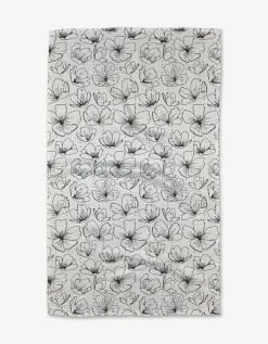 GEOMETRY Always Blooming Tea Towel