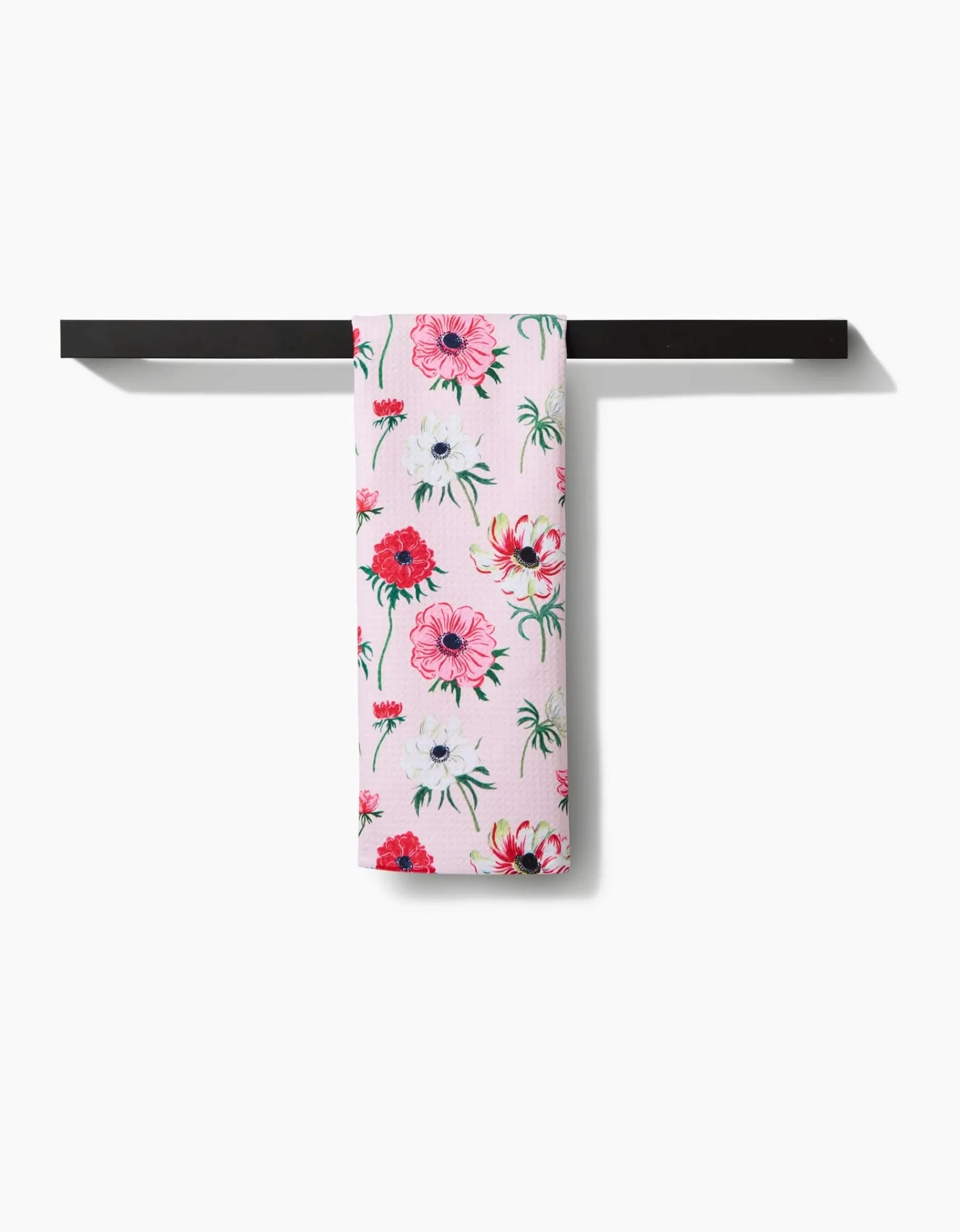 GEOMETRY Anemone Garden Flowers Tea Towel