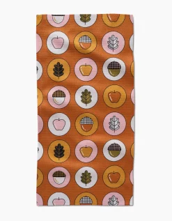 GEOMETRY Apples Acorns Bar Towel