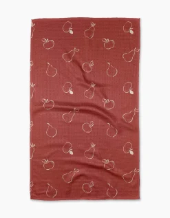 GEOMETRY Apples and Pears Tea Towel
