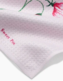 GEOMETRY April Sweet Pea Dishcloth Set