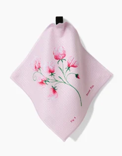 GEOMETRY April Sweet Pea Dishcloth Set