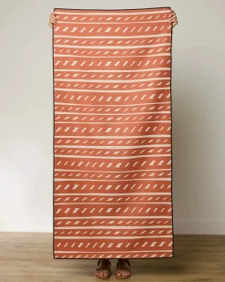 GEOMETRY Auburn Autumn Beach Towel