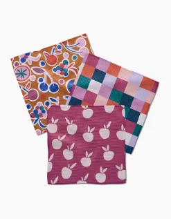 GEOMETRY Autumn Party Dishcloth Set