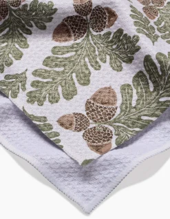 GEOMETRY Autumn Pines Tea Towel