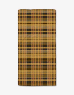 GEOMETRY Autumn Plaid Bar Towel
