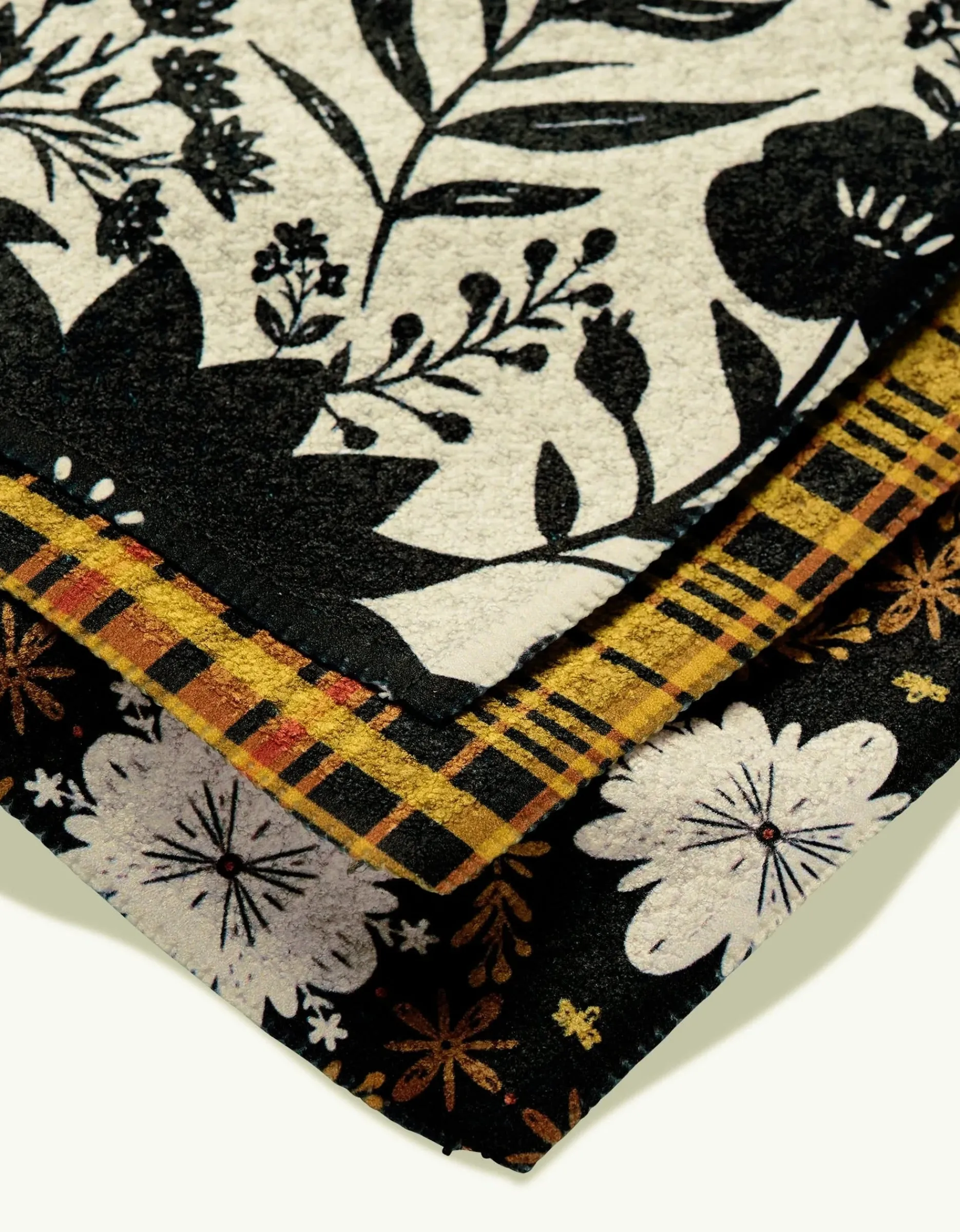 GEOMETRY Autumn Plaid Dishcloth Set