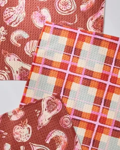 GEOMETRY Autumnal Love Dishcloth Set