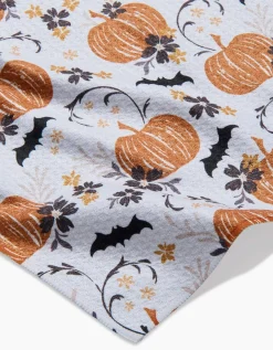 GEOMETRY Bats In The Pumpkin Patch Bar Towel
