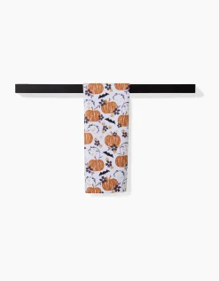 GEOMETRY Bats In The Pumpkin Patch Bar Towel