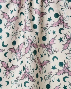 GEOMETRY Bats With Bows Tea Towel