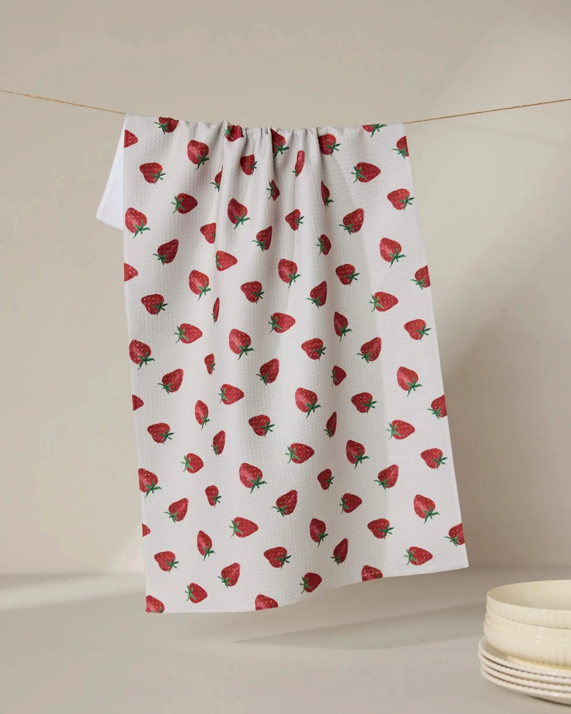 GEOMETRY Berry Patch Tea Towel
