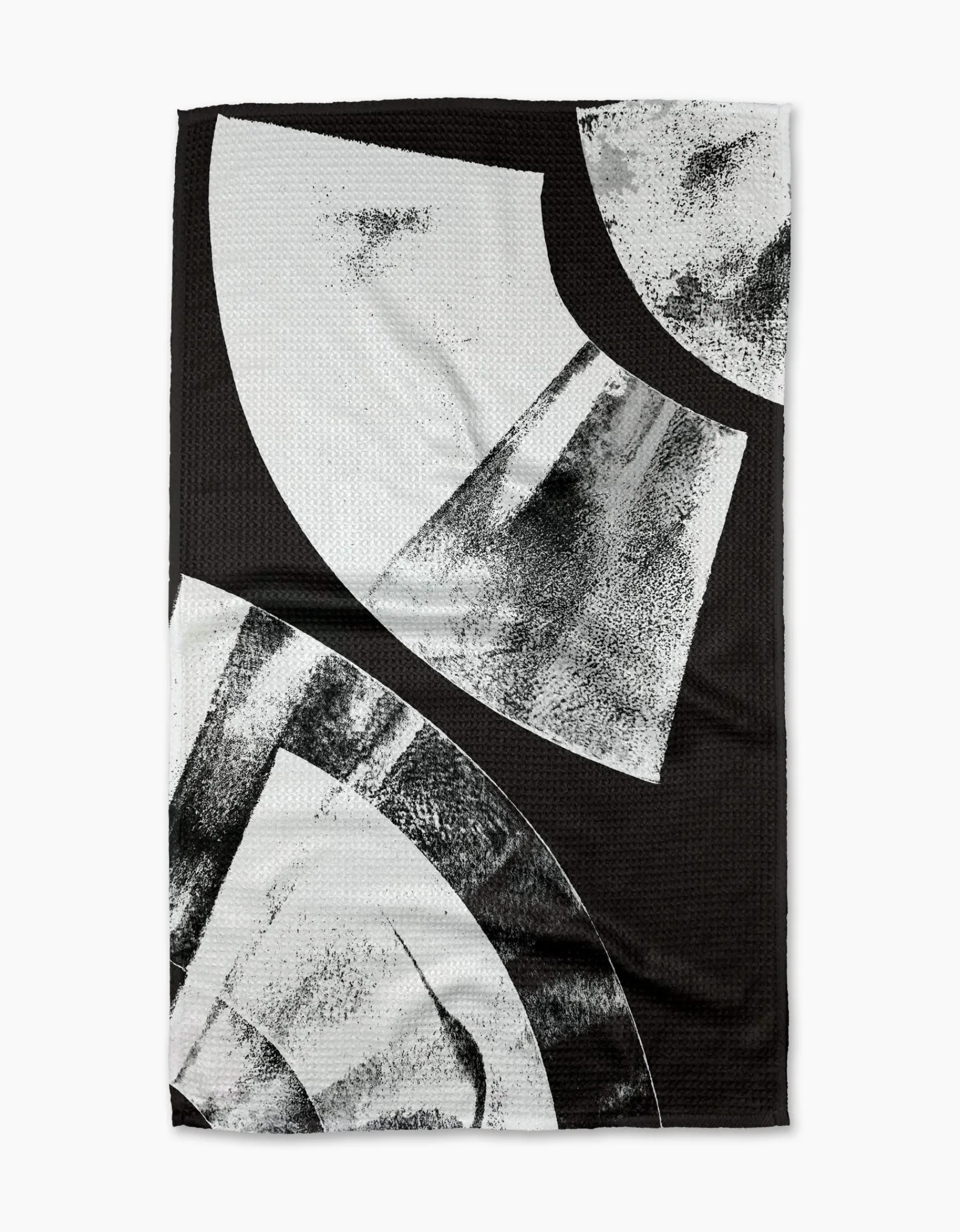 GEOMETRY Black Graphite Shift Tea Towel