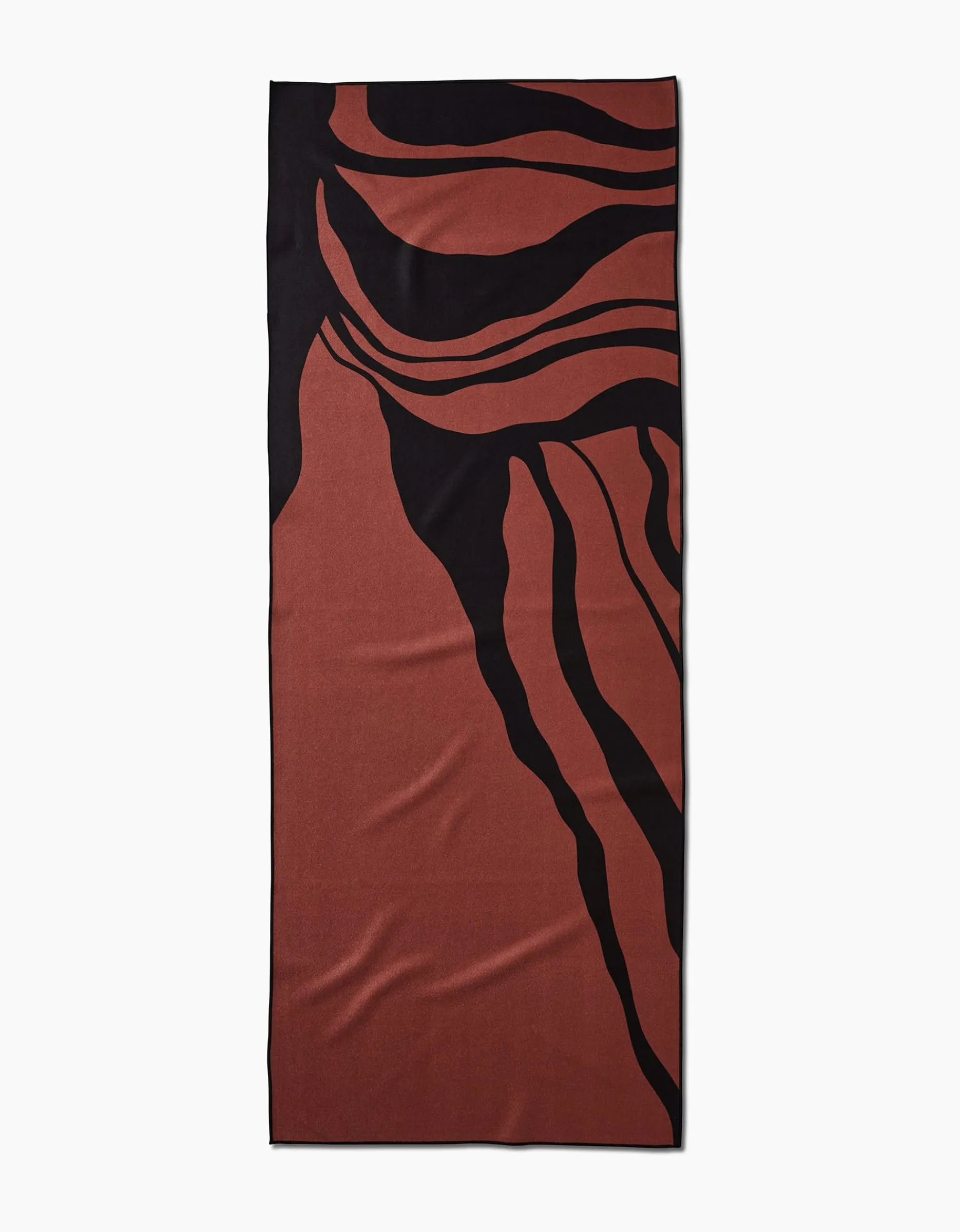 GEOMETRY Black Swirl Yoga Towel
