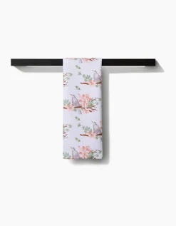 GEOMETRY Blackbird and Blossom Tea Towel