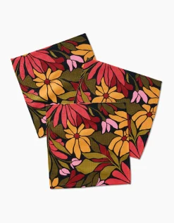 GEOMETRY Blooming Black Luxe Washcloth Set