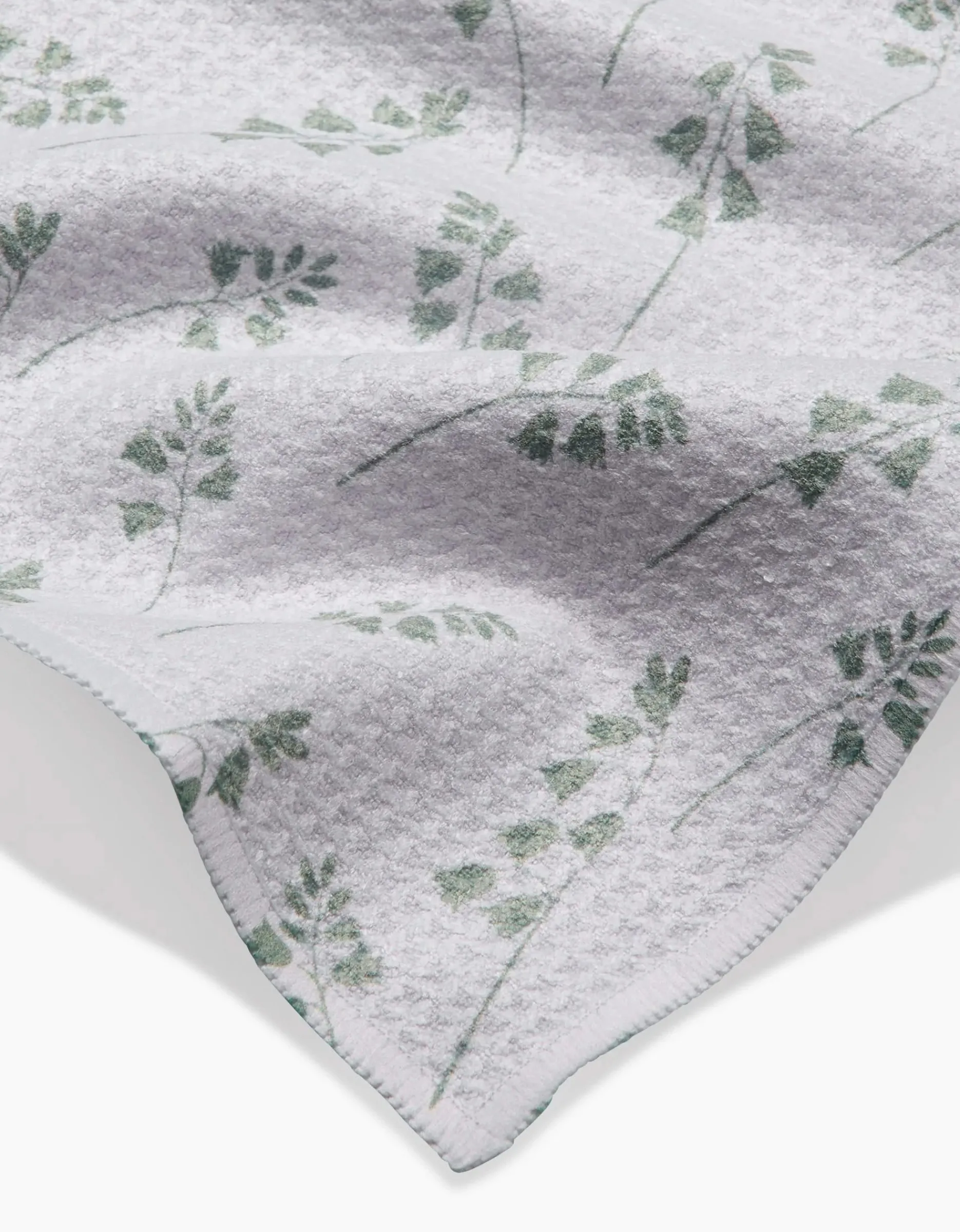 GEOMETRY Blue Bells Green Bar Towel