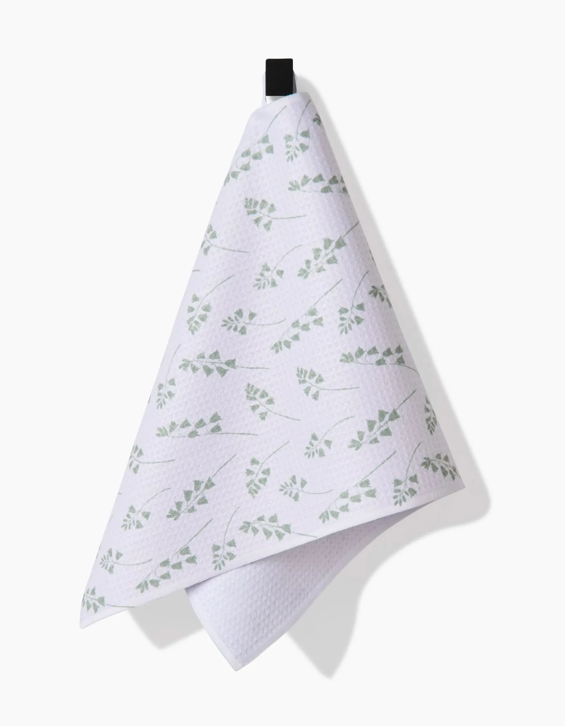 GEOMETRY Blue Bells Green Bar Towel