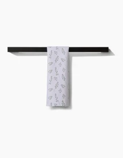 GEOMETRY Blue Bells Green Bar Towel