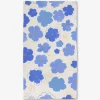 GEOMETRY Blue Blossoms Luxe Bath Towel