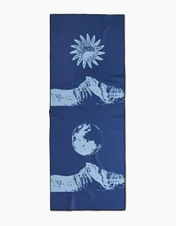 GEOMETRY Blue Moon Yoga Towel