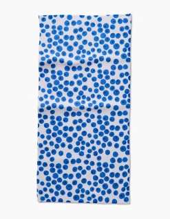 GEOMETRY Bluebs Bar Towel