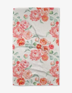 GEOMETRY Blush Florals Tea Towel
