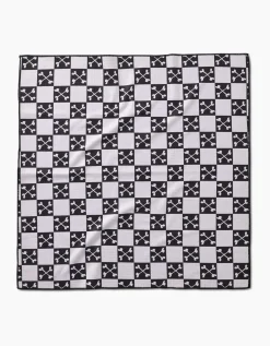 GEOMETRY Boneyard Black Checkerboard Dog Towel