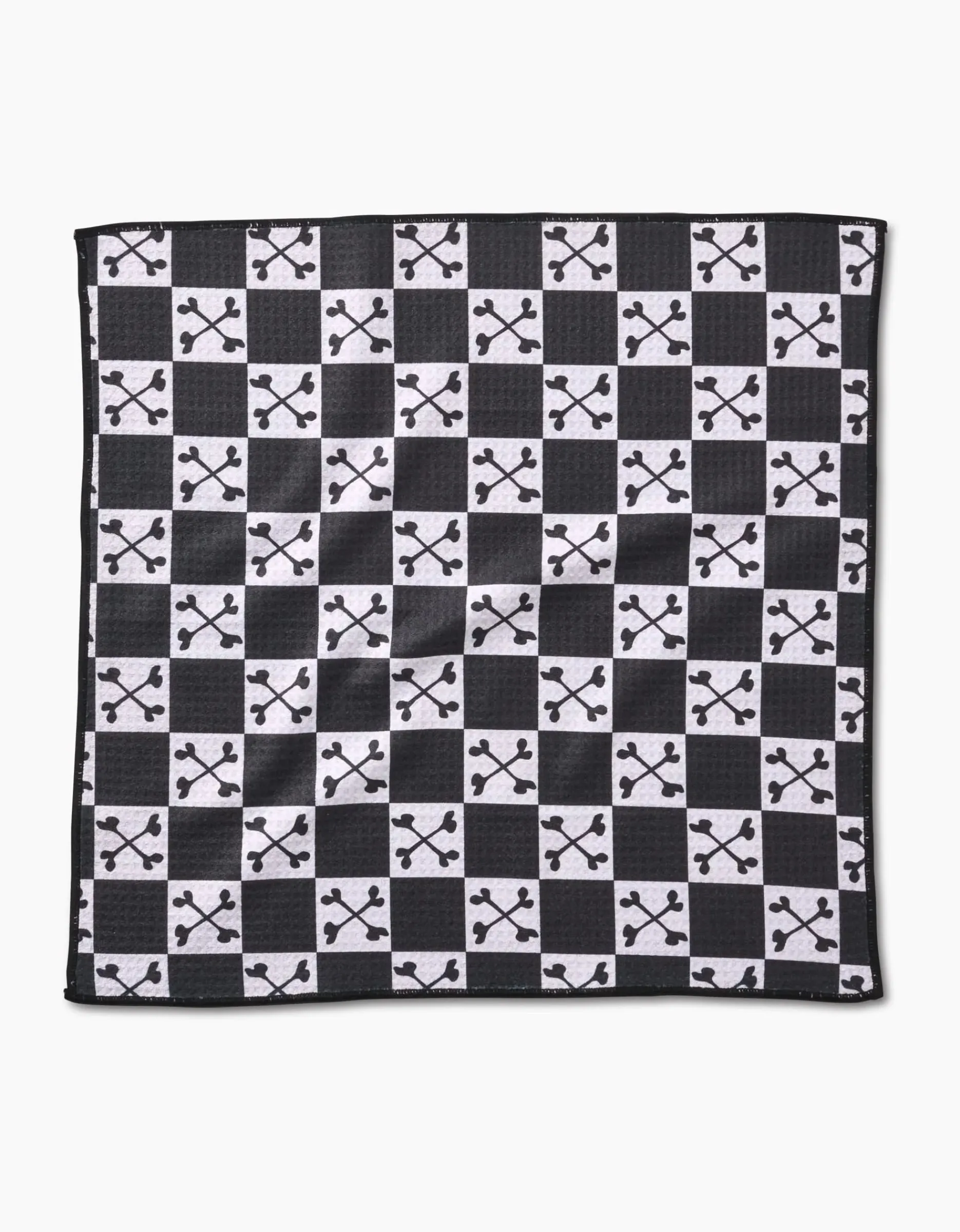 GEOMETRY Boneyard White Checkerboard Paw Towel
