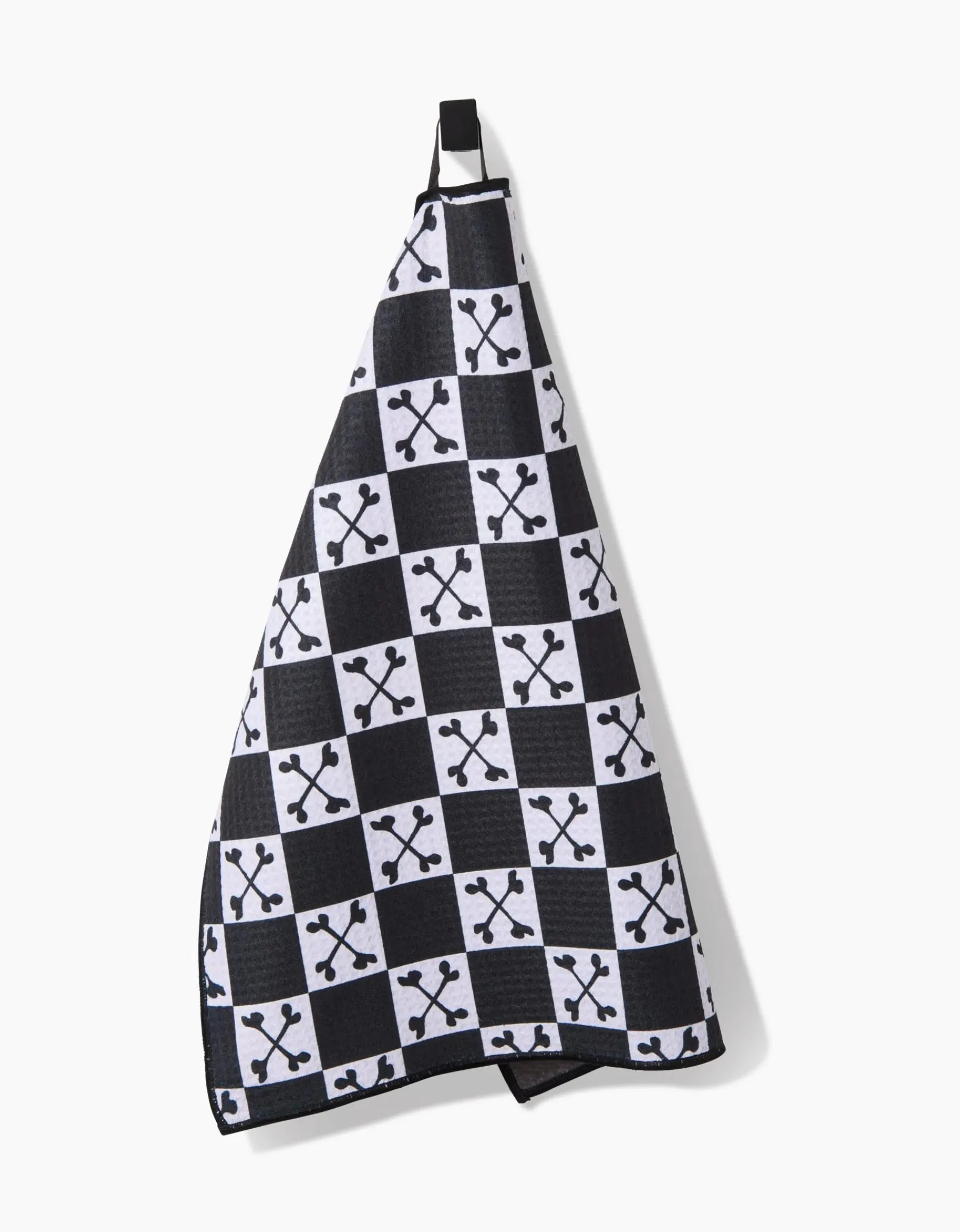 GEOMETRY Boneyard White Checkerboard Paw Towel