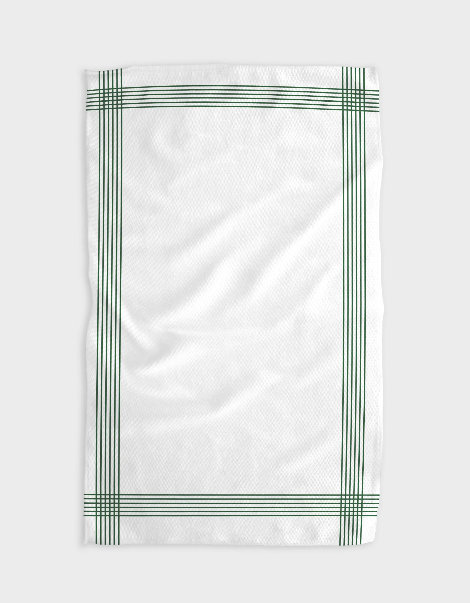 GEOMETRY Borderline - Evergreen Tea Towel