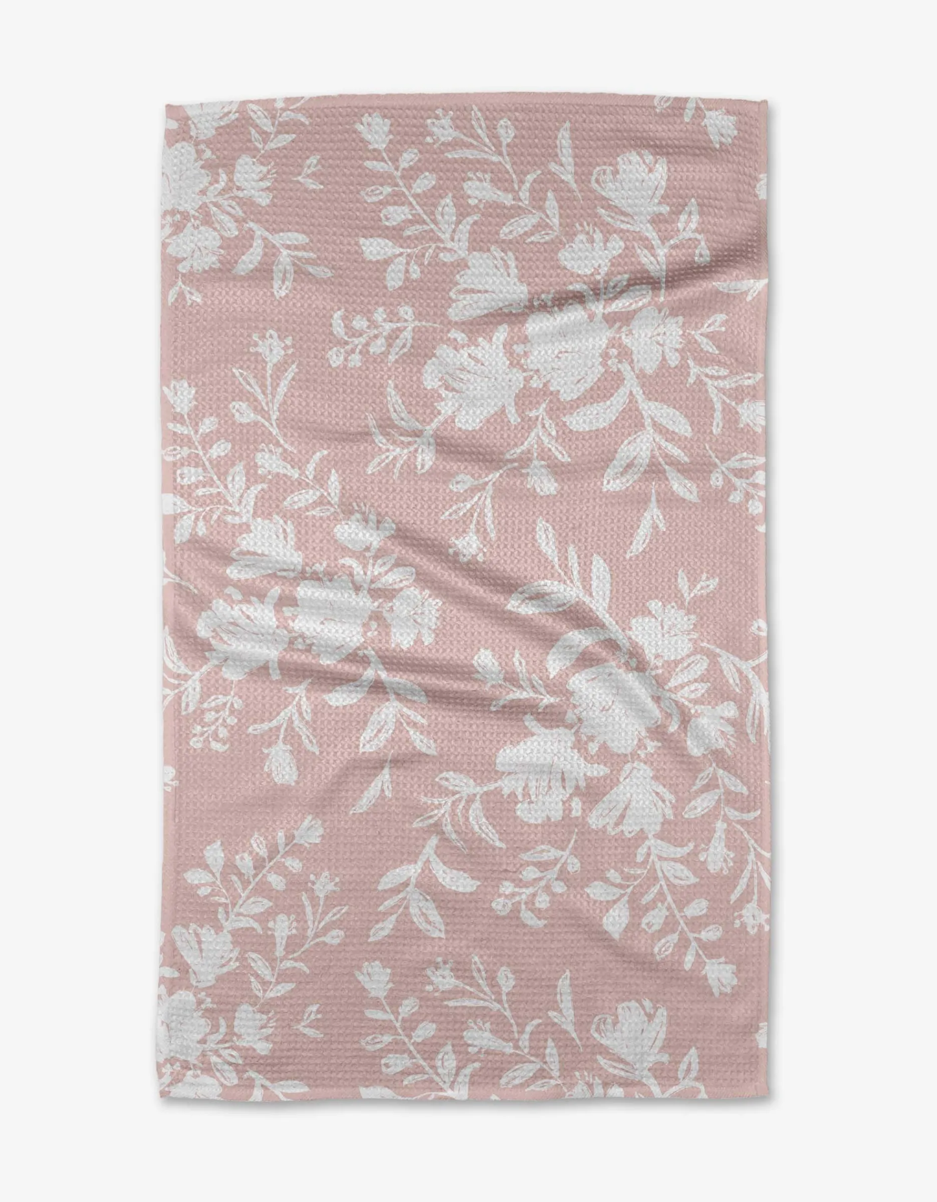GEOMETRY Botanical Silhouettes Blush Tea Towel