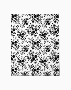 GEOMETRY Botanical Silhouettes Charcoal Butter Blanket