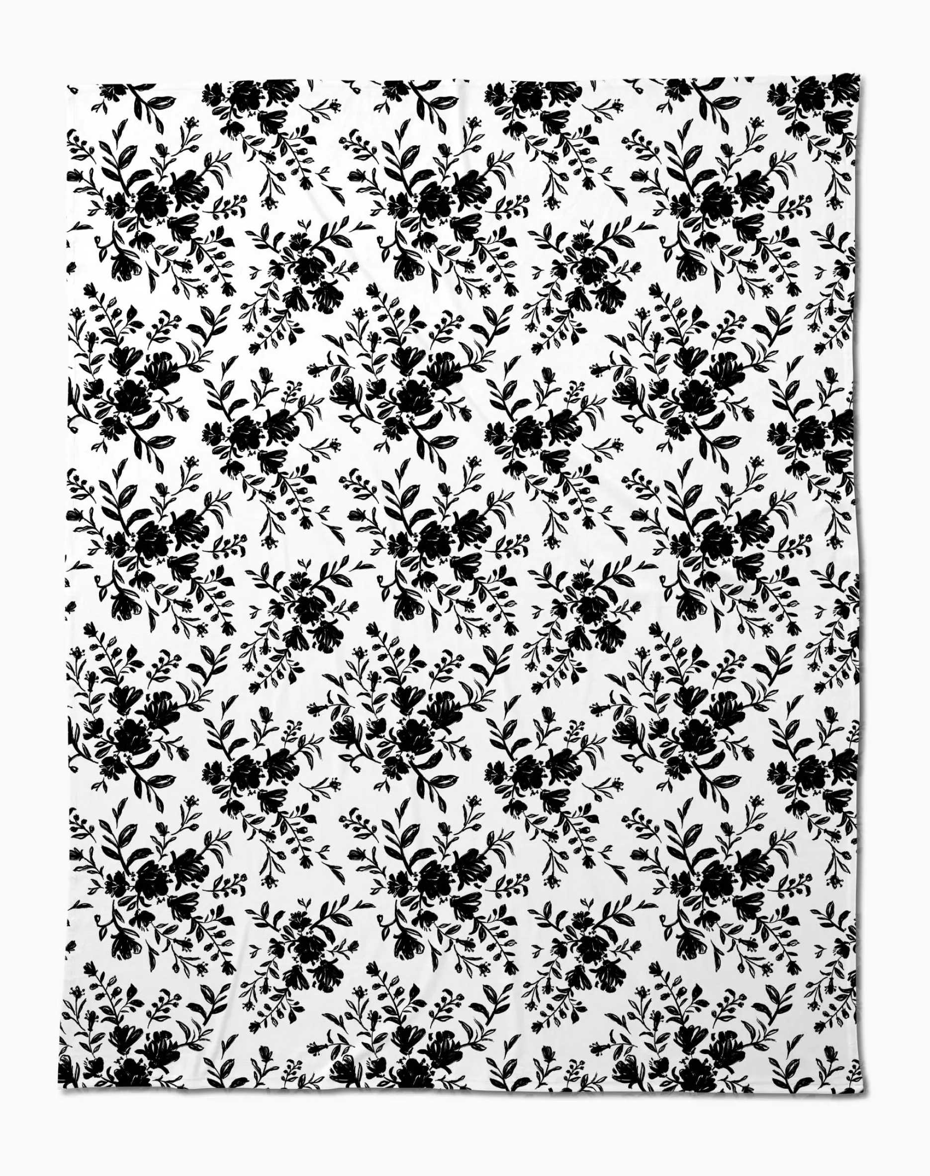 GEOMETRY Botanical Silhouettes Charcoal Butter Blanket