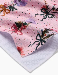 GEOMETRY Bows and Dots Tea Towel