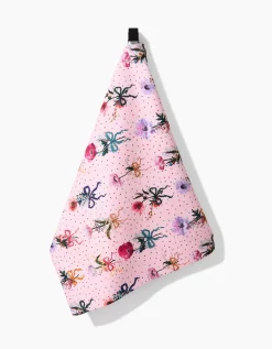 GEOMETRY Bows and Dots Tea Towel