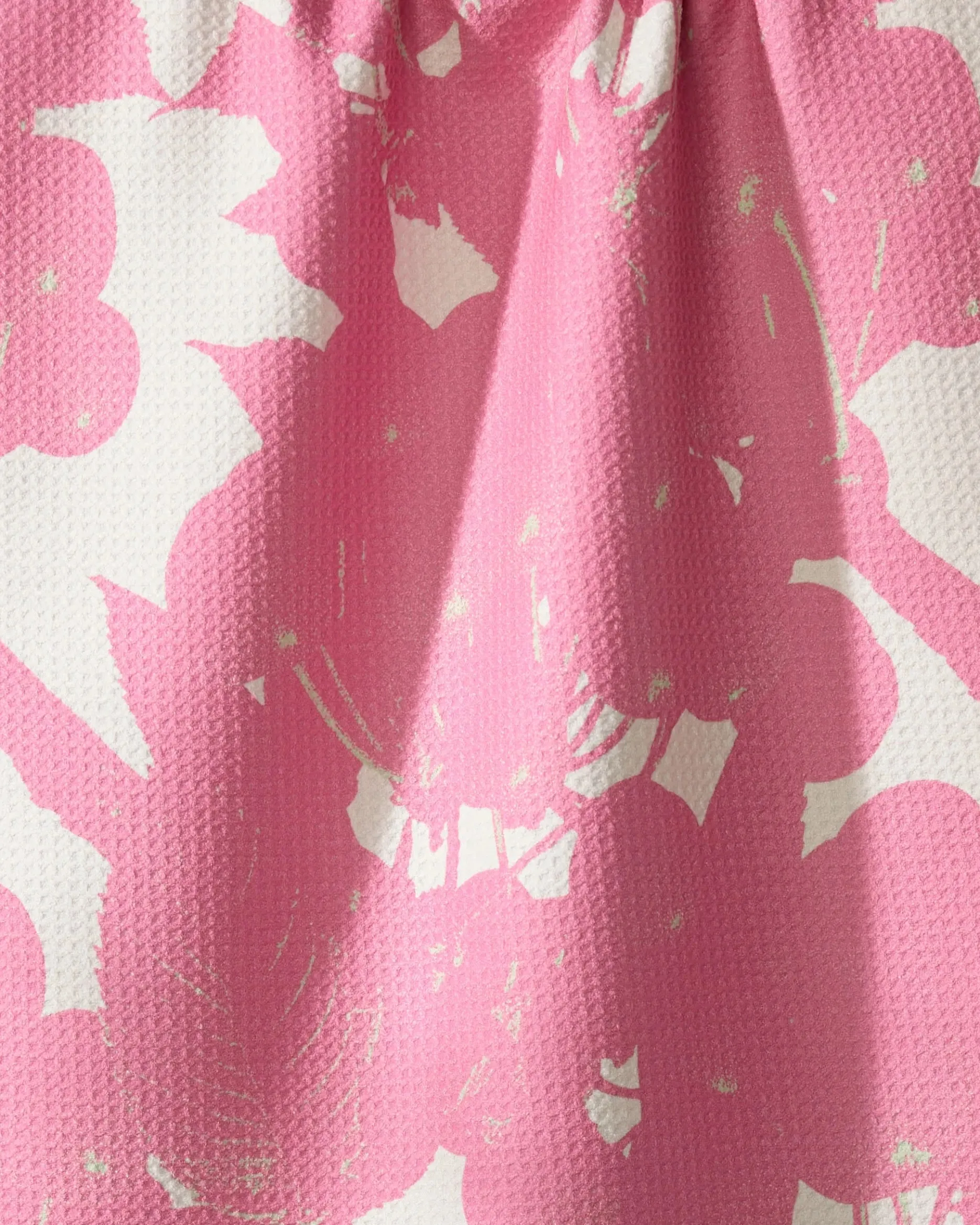 GEOMETRY Bramble Pink Tea Towel