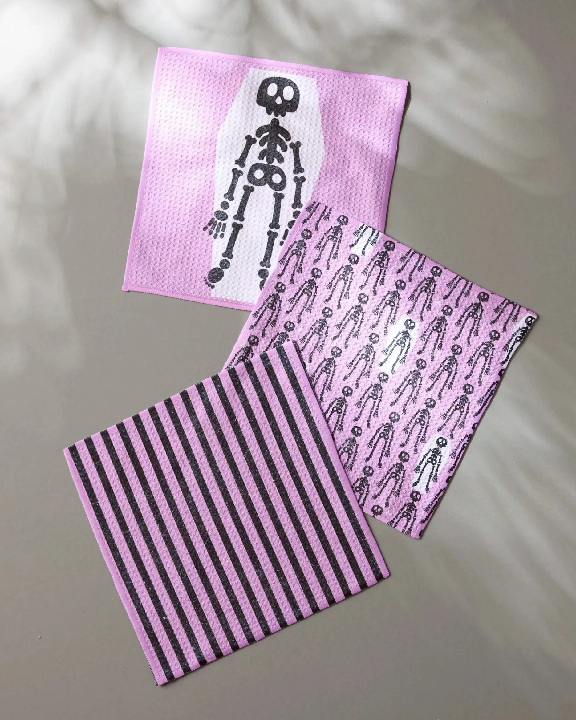 GEOMETRY Bright Bones Dishcloth Set