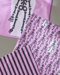 GEOMETRY Bright Bones Dishcloth Set