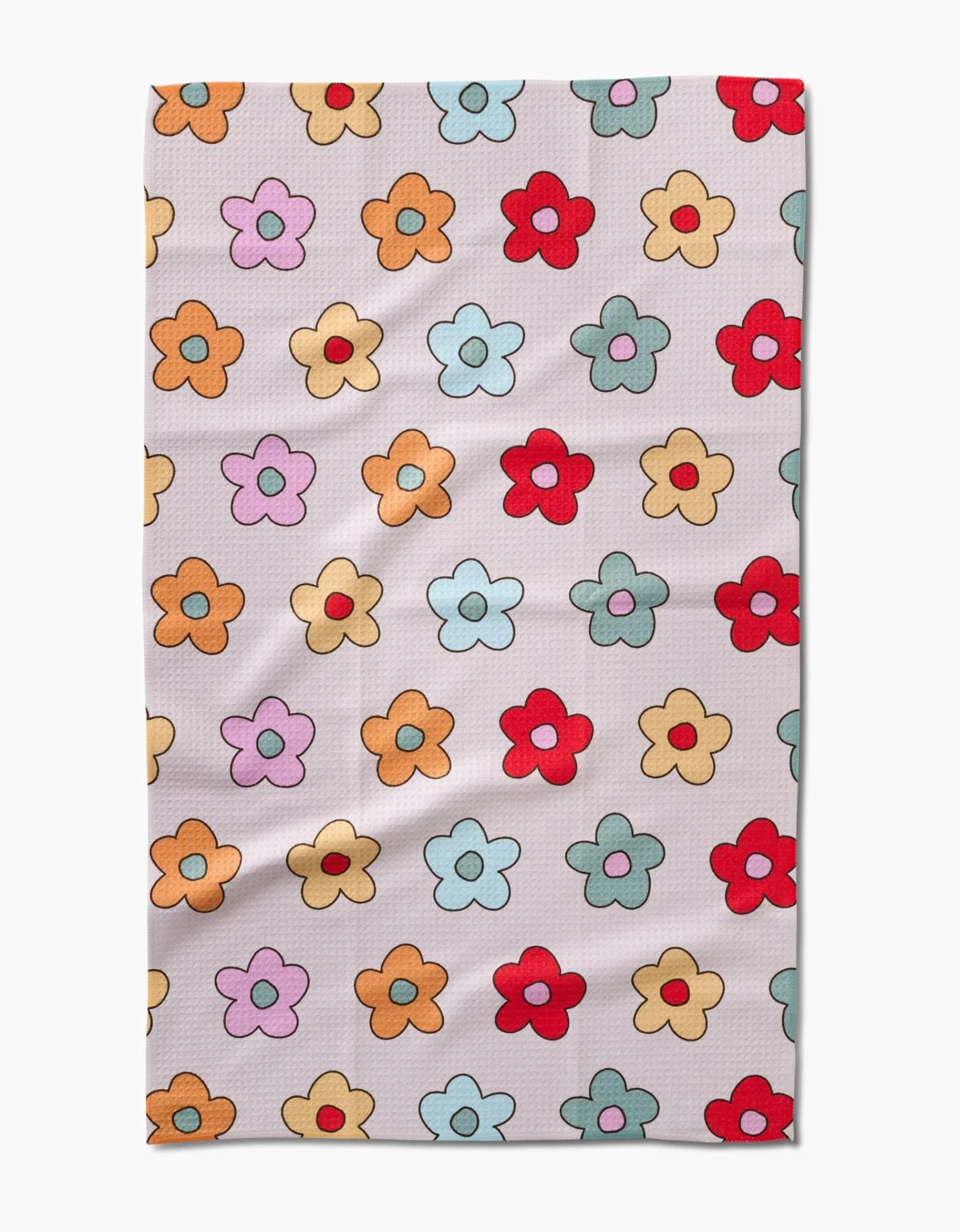 GEOMETRY Buttercream Blossoms Tea Towel