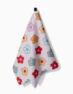 GEOMETRY Buttercream Blossoms Tea Towel