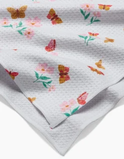 GEOMETRY Butterfly Garden Tea Towel