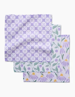 GEOMETRY Button Vines and Daisies Dishcloth Set