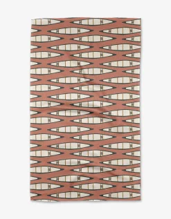 GEOMETRY Canoes Tea Towel