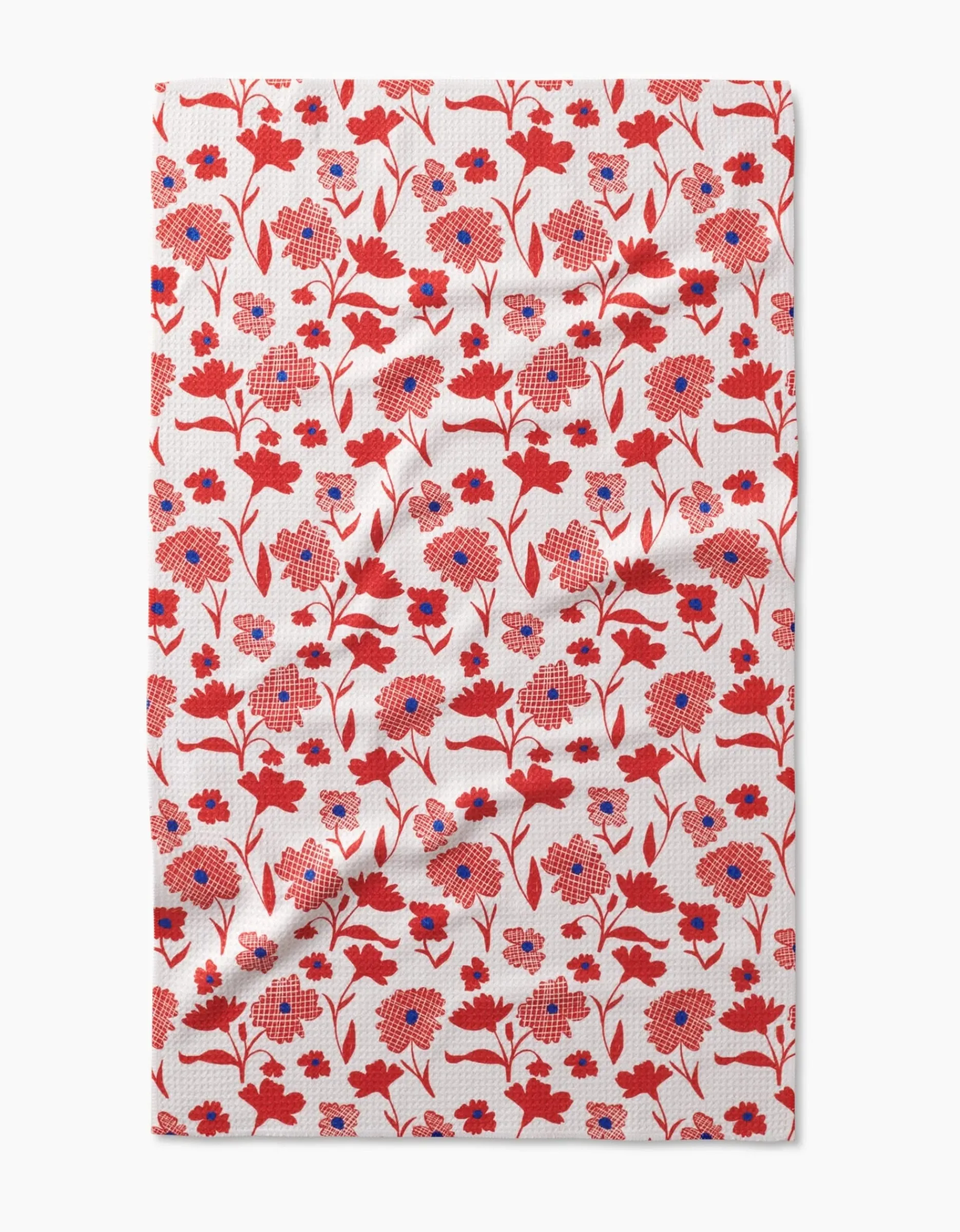 GEOMETRY Carmine Tea Towel