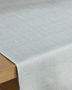 GEOMETRY Chambray Light Blue Table Runner