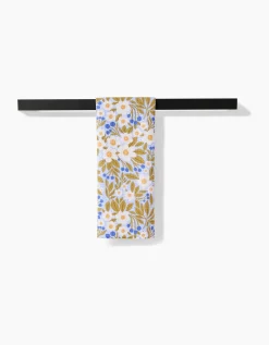 GEOMETRY Chamomile And Blue Tea Towel