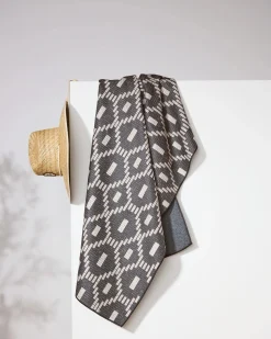 GEOMETRY Charcoal Kiln Beach Towel