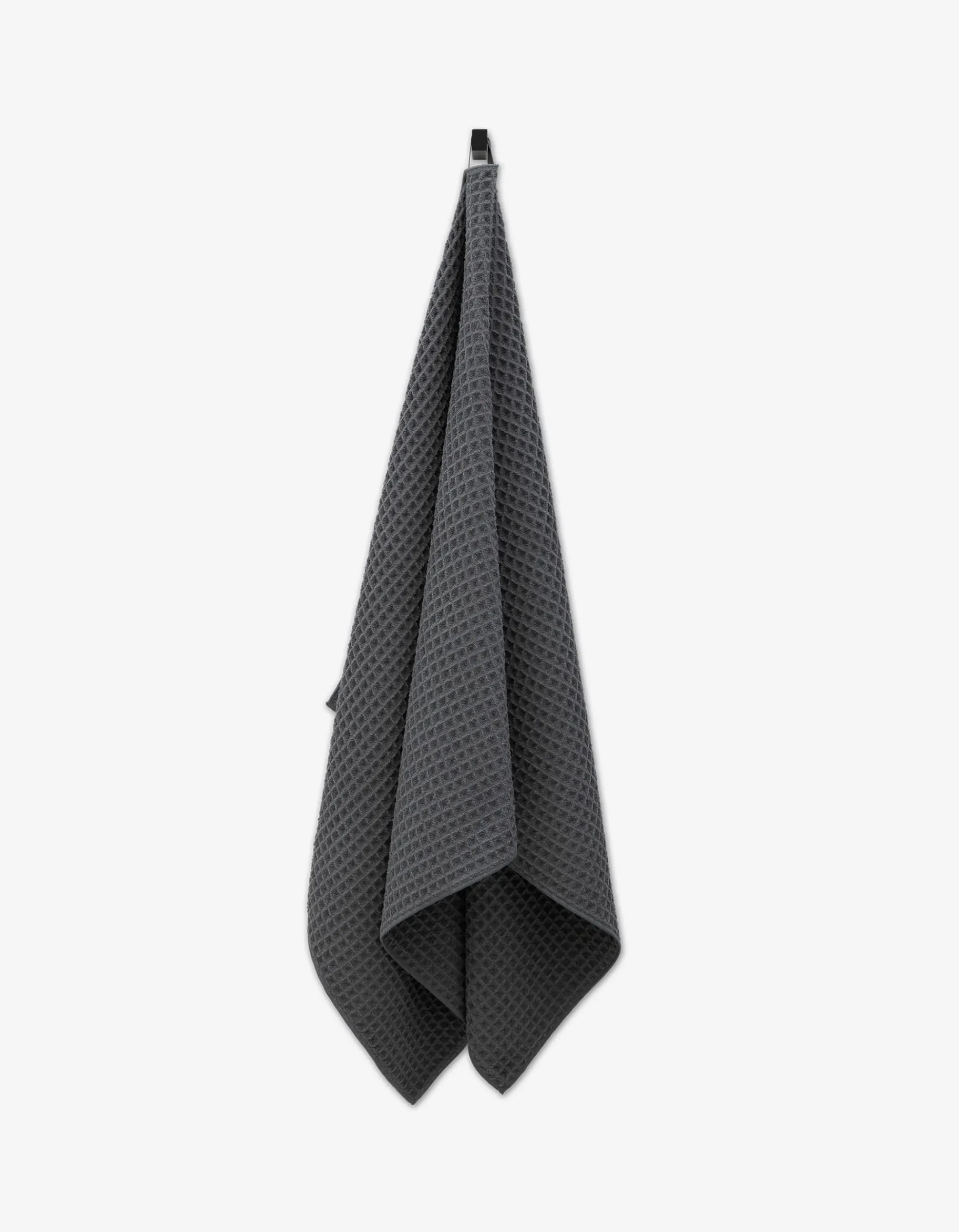 GEOMETRY Charcoal Waffle Bath Towel